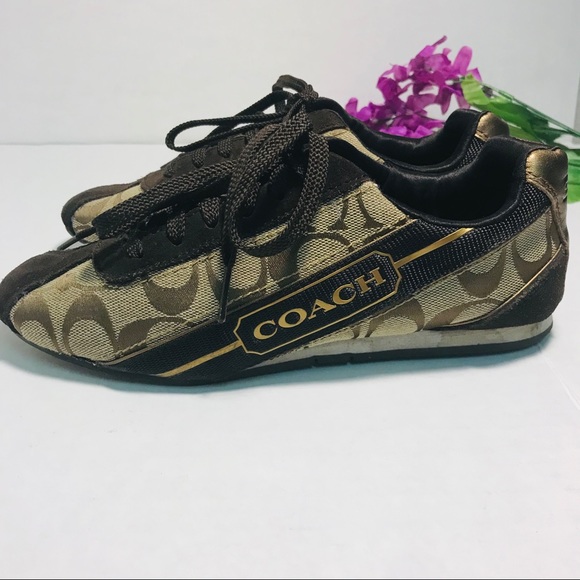 Coach Shoes - Coach Hilary Brown Sneaker